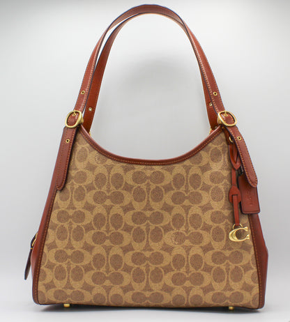 Coach Lori Shoulder Bag In Signature Canvas/Calf Leather