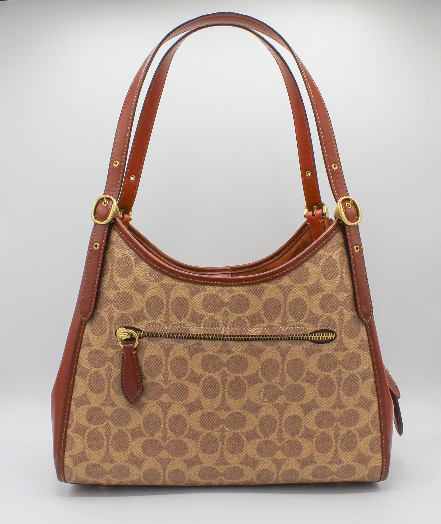 Coach Lori Shoulder Bag In Signature Canvas/Calf Leather