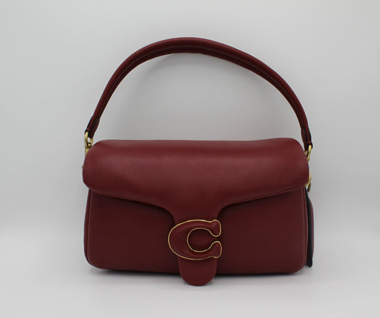 Coach Pillow Tabby Shoulder Bag 26 in Brass/Cherry