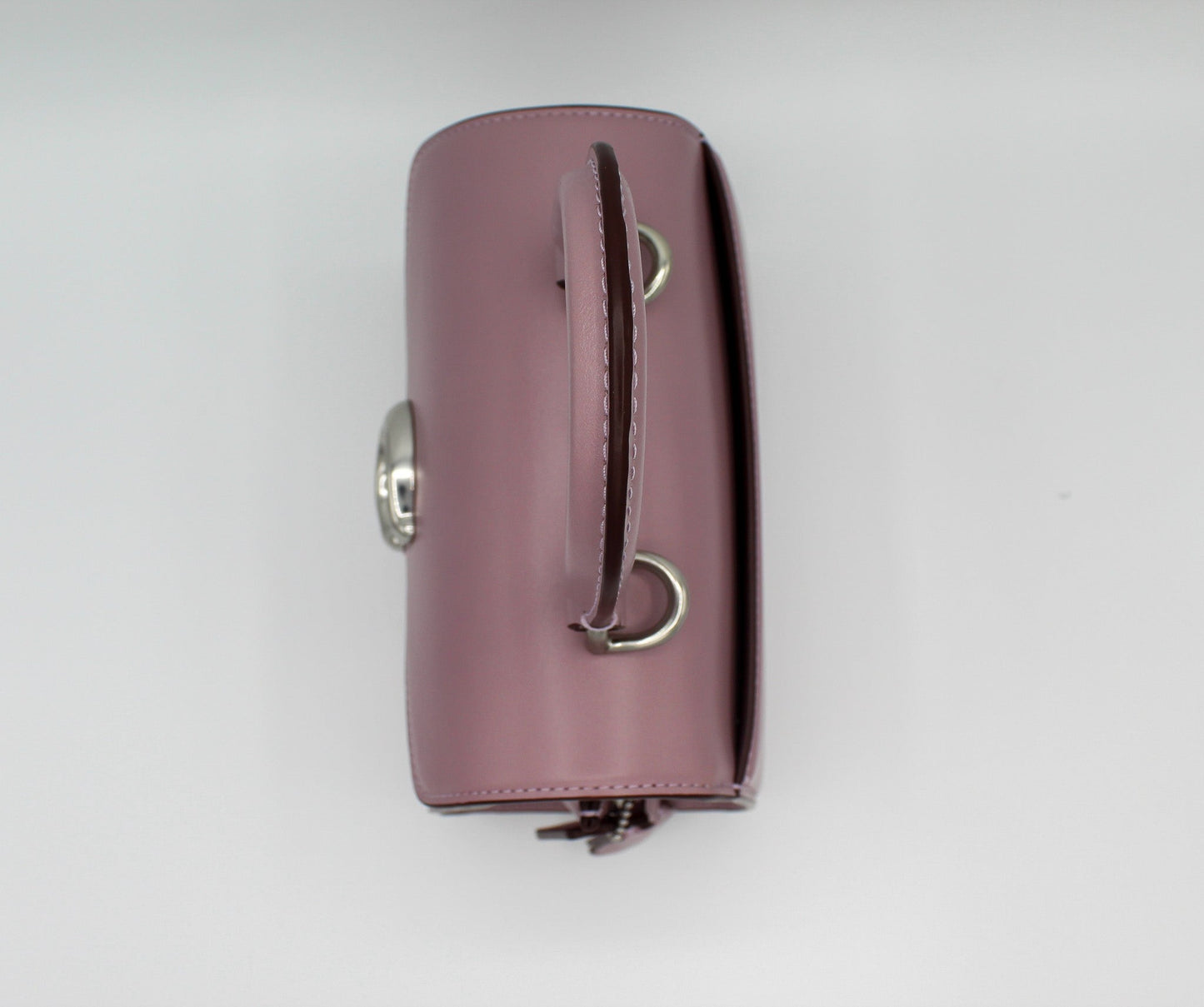 Coach Sammy Top Handle 21 in Silver/Faded Purple