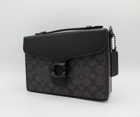 Coach Tabby Box Bag in Black Signature Print