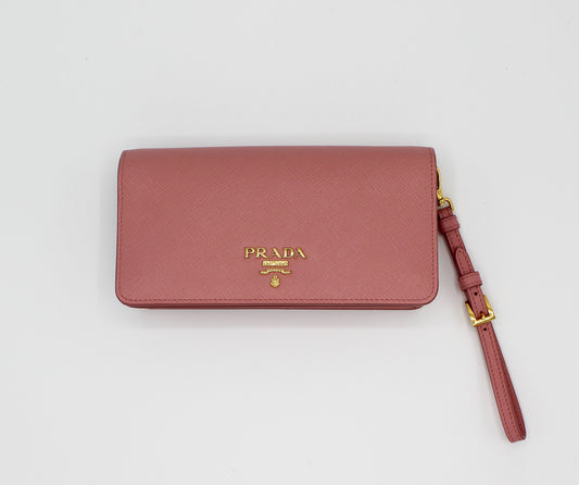 Prada Saffiano Leather Mini Bag - Petal Pink